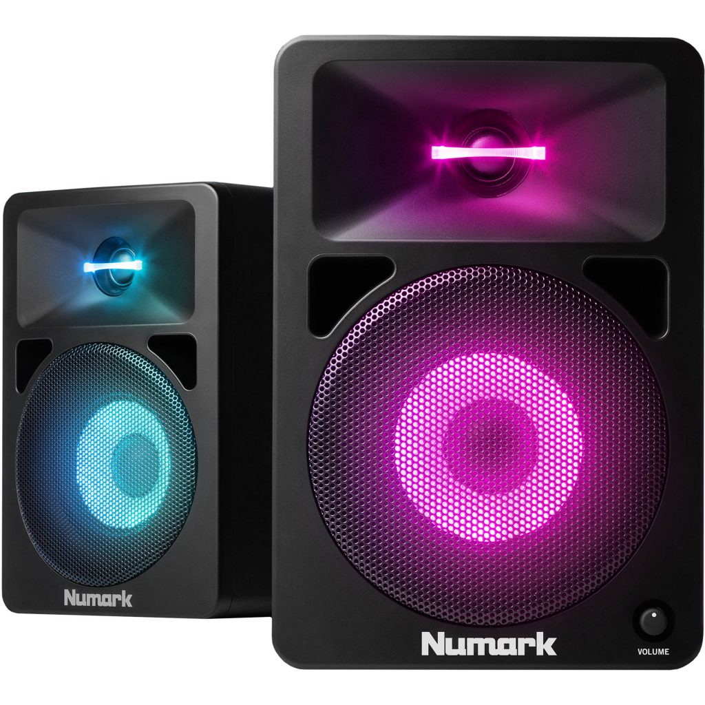 Играй звук колонка. Активные студийные мониторы (пара) Numark n-Wave. Numark n-Wave 360. Музыкальная колонка. Большие колонки.